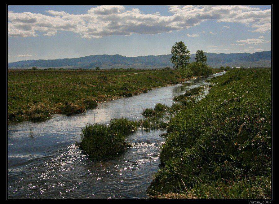 река, степь, горы, бурятия, Игорь Глушко