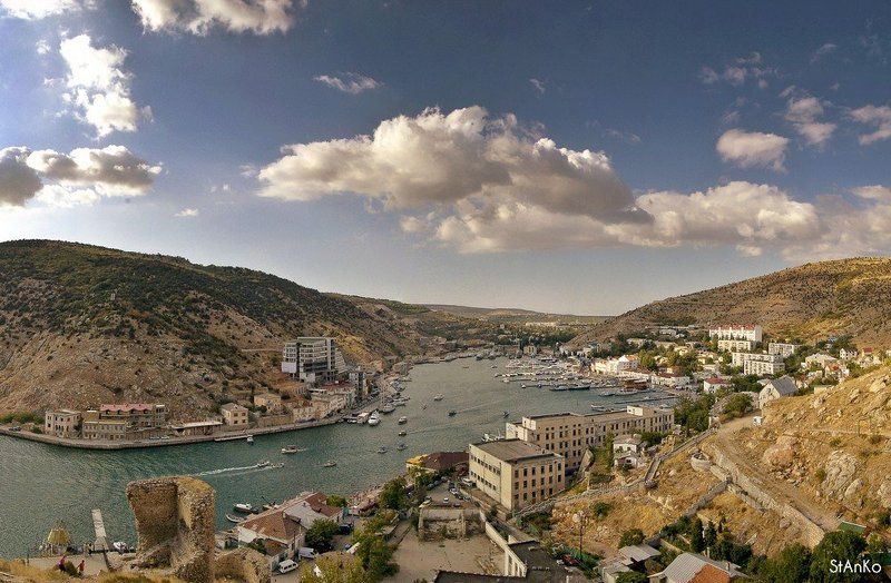 станко, пейзаж, море, балаклава Балаклава. Облака над бухтой. фото превью