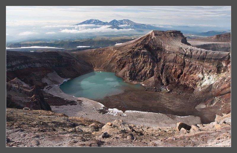 камчатка, вулкан, горелый, асача На вершине вулкана Горелый фото превью