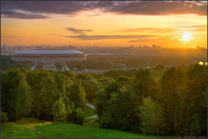 пейзаж, москва Рассвет первого дня осени.. фото превью