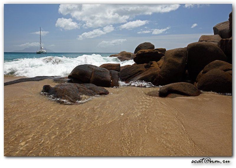 seychelles, anse, stones, catamaran Anse Major фото превью