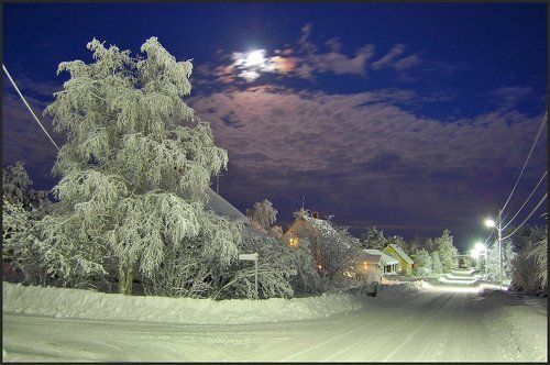 Зимняя улочка