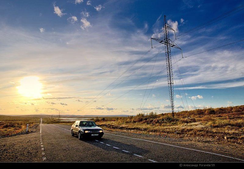 мурманск,осень,тундра,вечер Вечерний этюд. фото превью