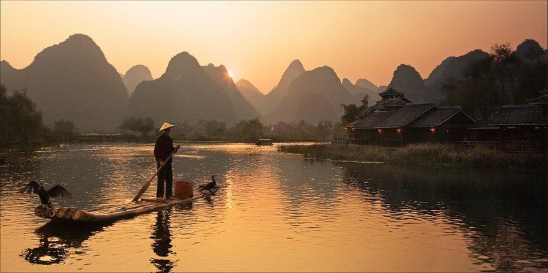 Рыбалка с бакланами фото превью