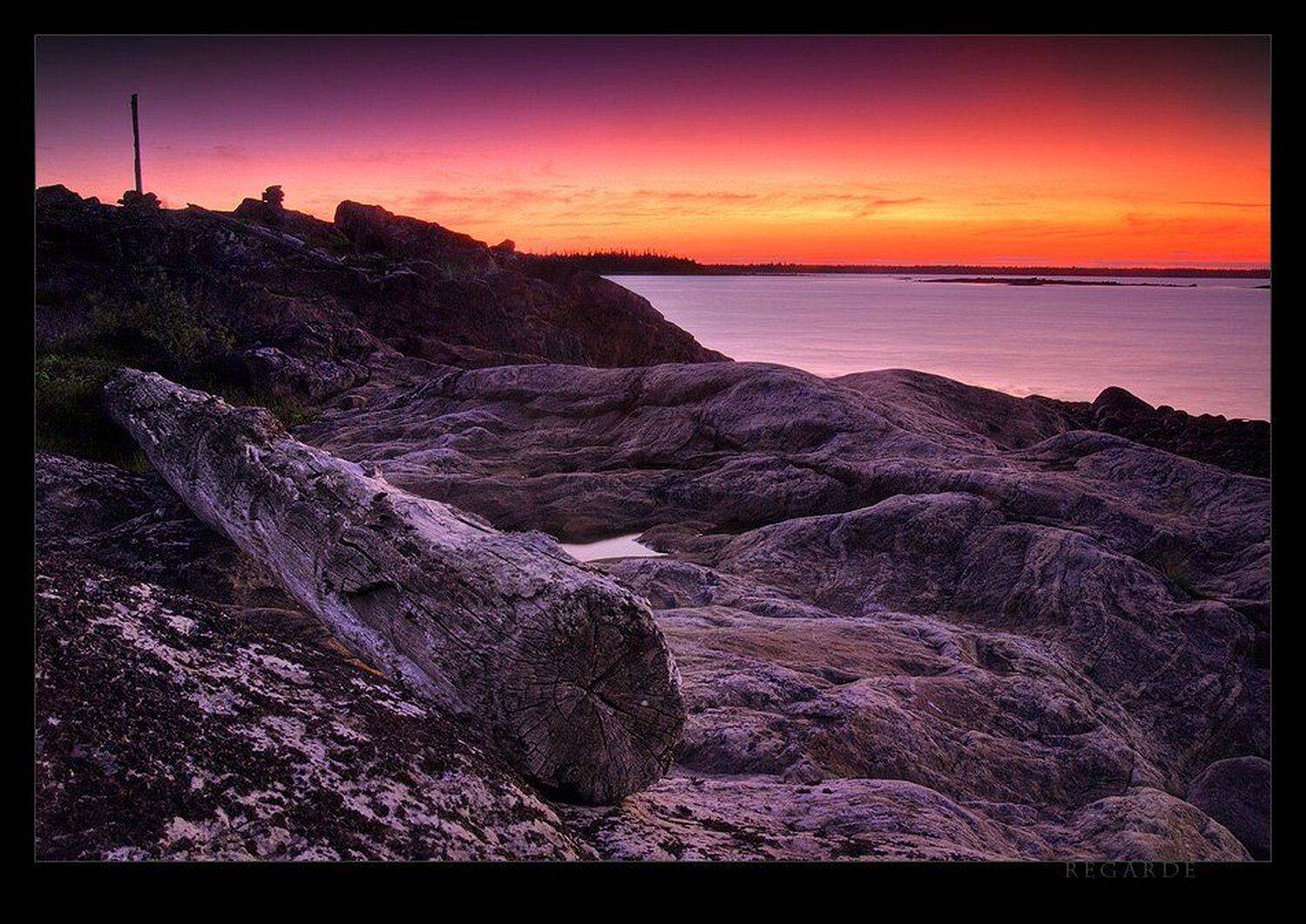 карелия, белое море, закат, рассвет, скалы, Regarde