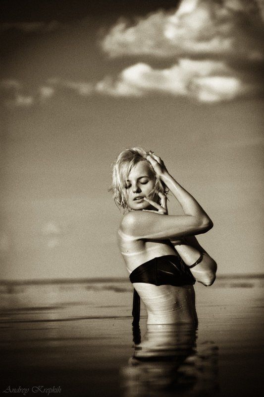 фотофест, день фотографа, киевске море, девушка, екатерина, чб Екатерина фото превью