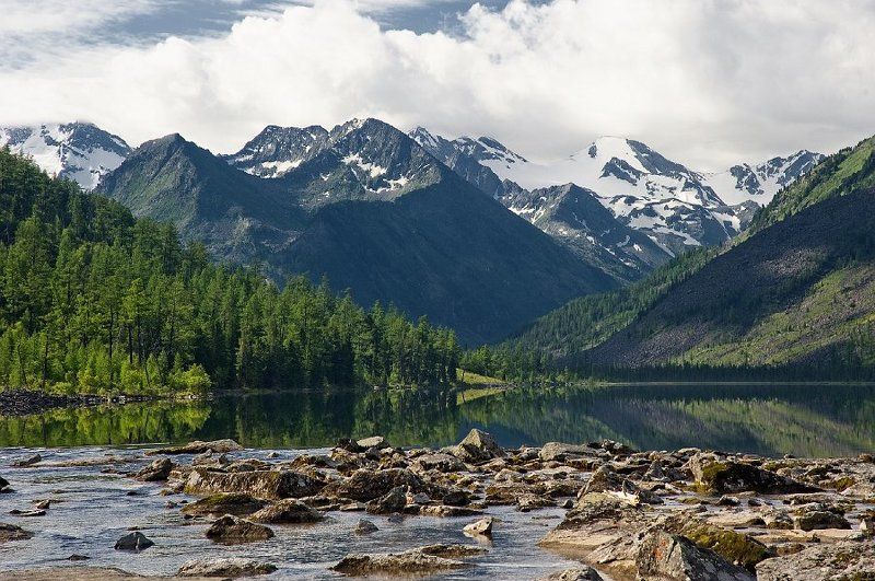 алтай,  ср.мультинское озеро *** фото превью