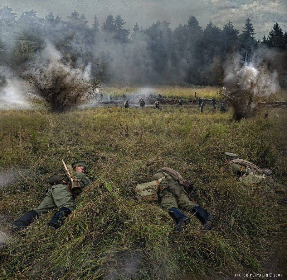 война, 1916, реконструкция, русская, армия, антанта, взрывы, бой, Виктор Перякин