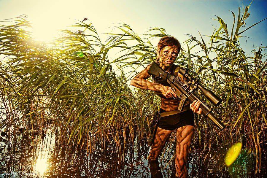 киевское море, камыш, солнце, девушка, галя, автомат, Андрей Крепких (Sound Wave)