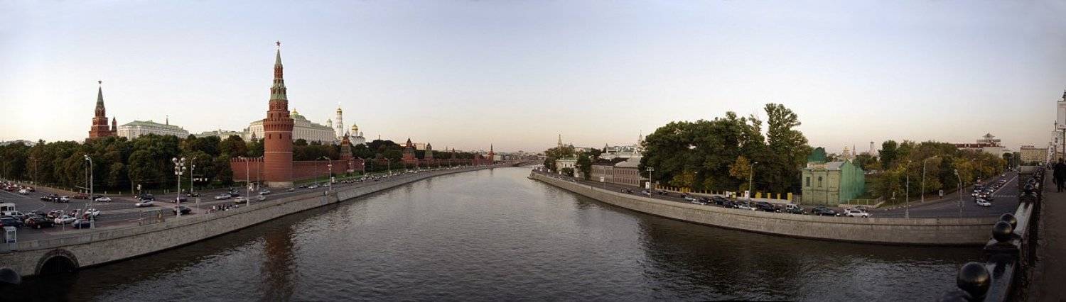 москва, панорама, кремлёвская, набережная, Александр Абалихин