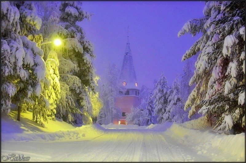 швеция,скандинавия,лапландия,сказка,зима,заполярье,пейзаж,природа Здесь живет сказка фото превью