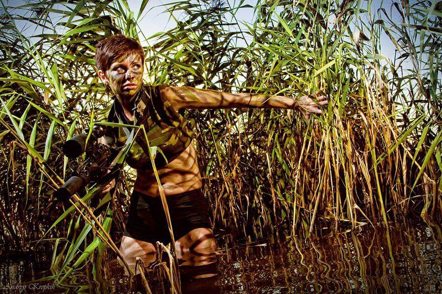 киевское море, камыш, солнце, девушка, галя, автомат, Андрей Крепких (Sound Wave)