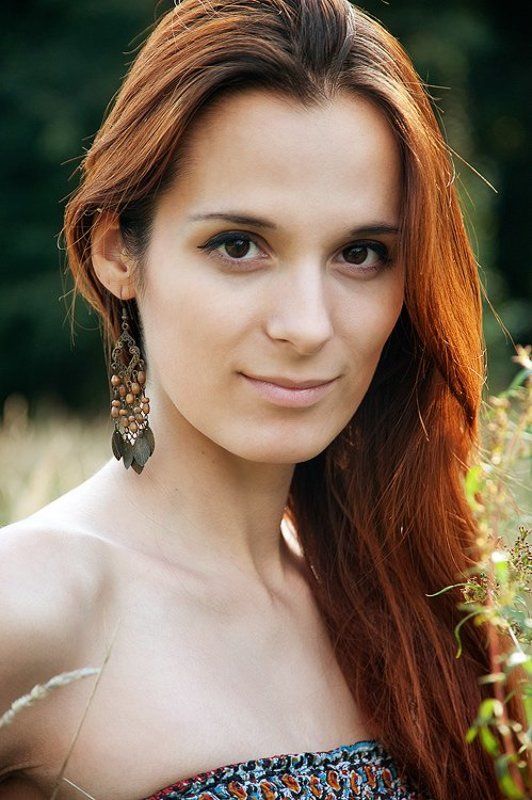 даша, портрет, крупный план, девушка, природа, поле Даша фото превью