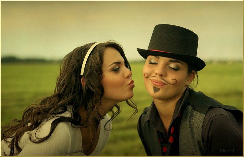 девочка, юноша, свидание, пикник, встреча, сказка, история, первый, поцелуй О свидании. Первый поцелуй фото превью