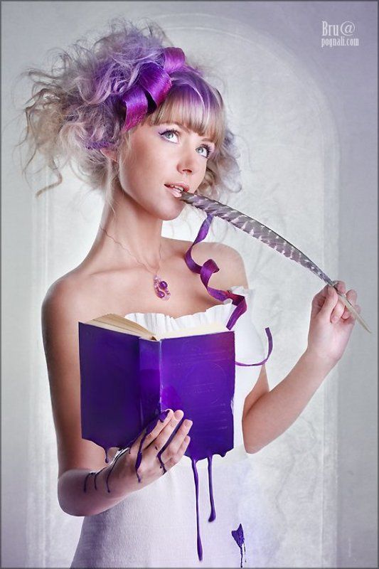 девушка, реклама, fashion Фиолетовые мысли. фото превью