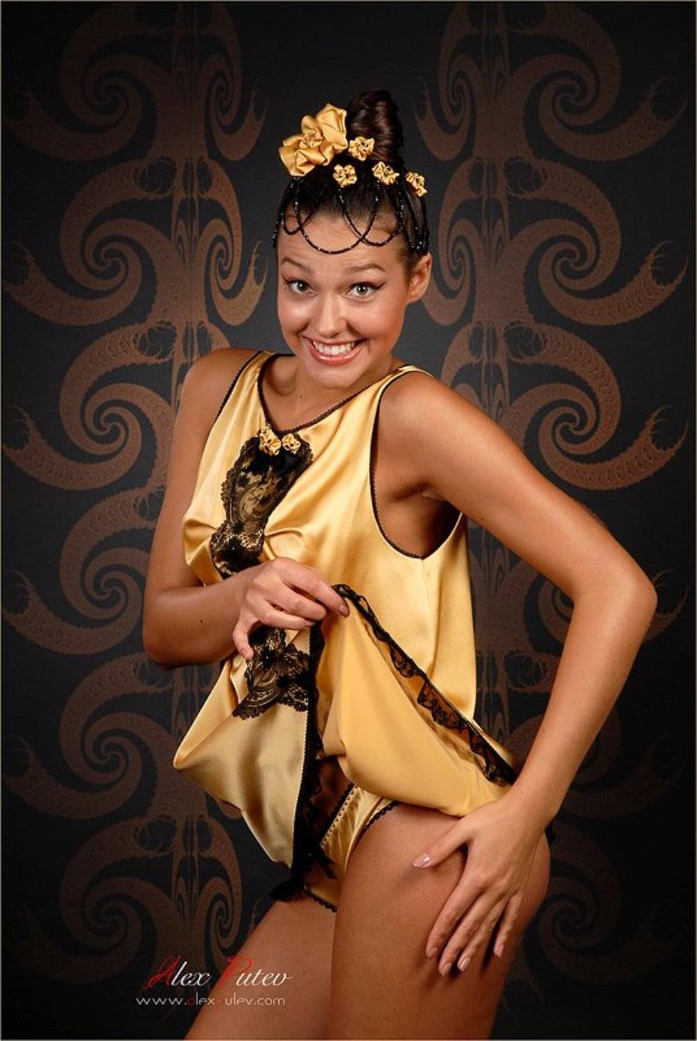 шахерезада,сказки,тысяча и одна ночь,студия,портфолио,черное,золото,шелк,кружево, Александр Путев