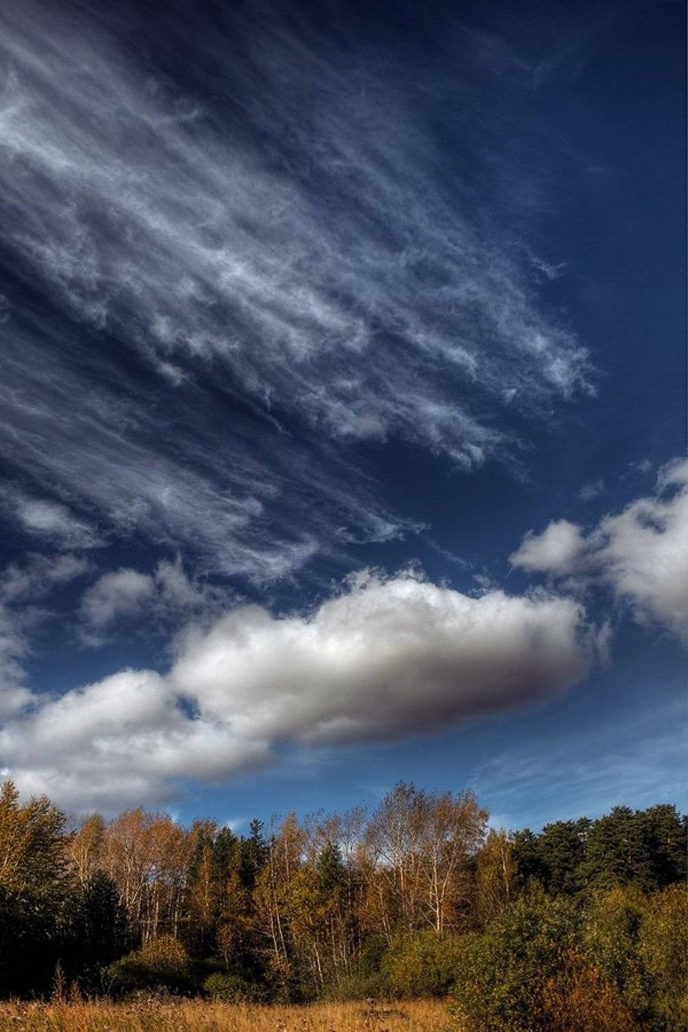осень, облака, Алексей Баяндин