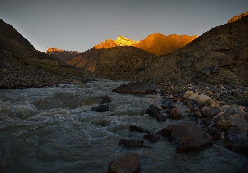 памир 2009, поход, закат., Андрей Chogori Громов