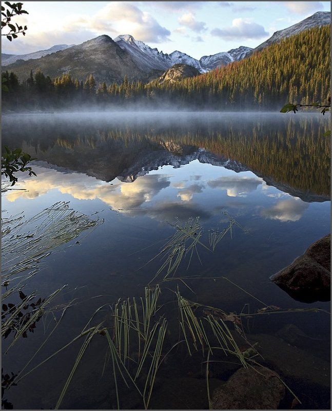 Туман на медвежьем озере. фото превью