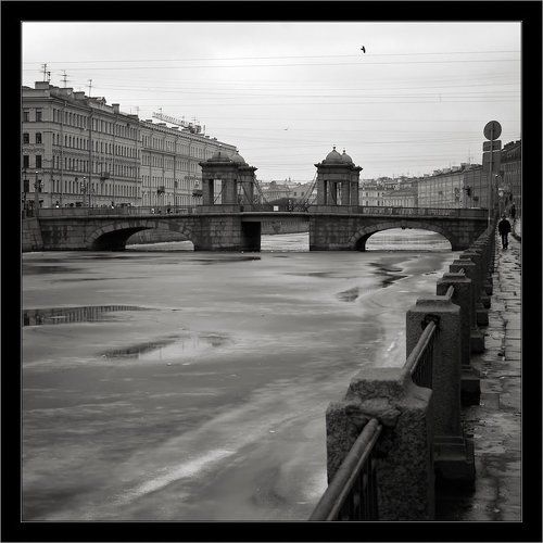 Фонтанка. Зима. Теплый январь.