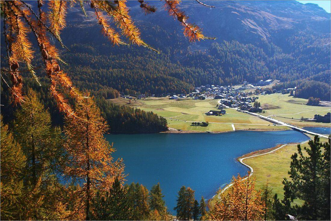 альпы, озеро, швейцария, Julia Art