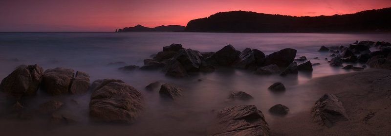 валентин, бухта, закат, лазо, приморье, море Бухта Тихая фото превью