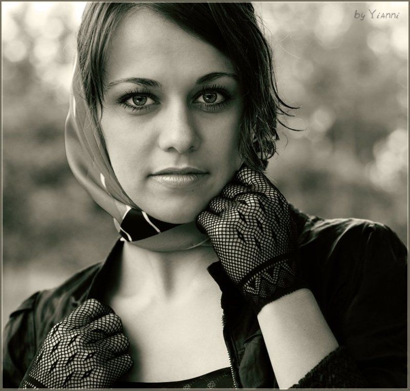 девушка, ретро Ретро фото превью