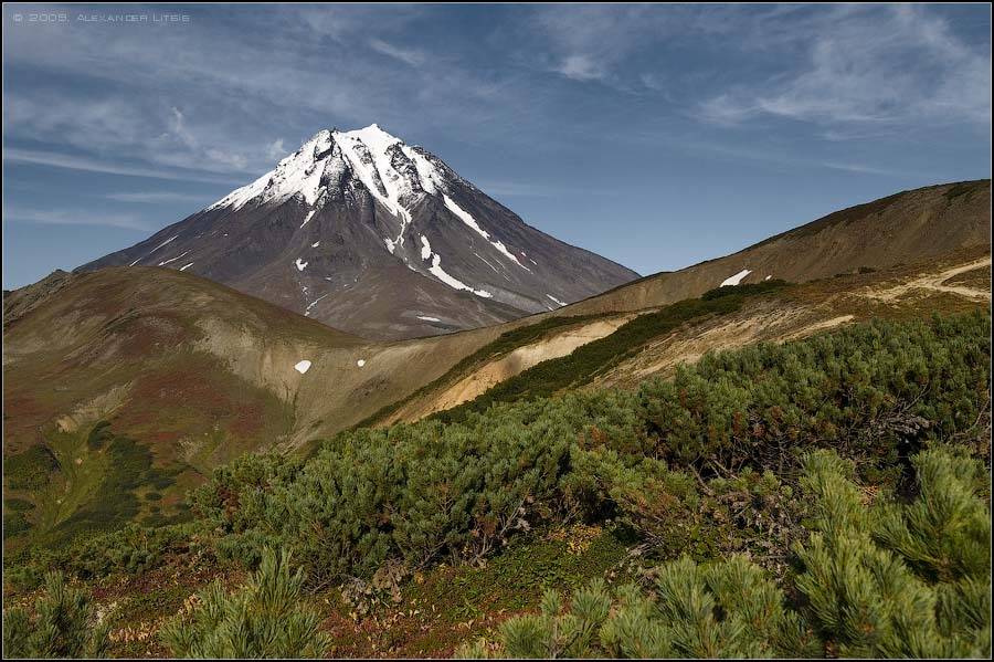 облака,стланник,горы,вулкан,вилючинский,камчатка, Александр Лицис