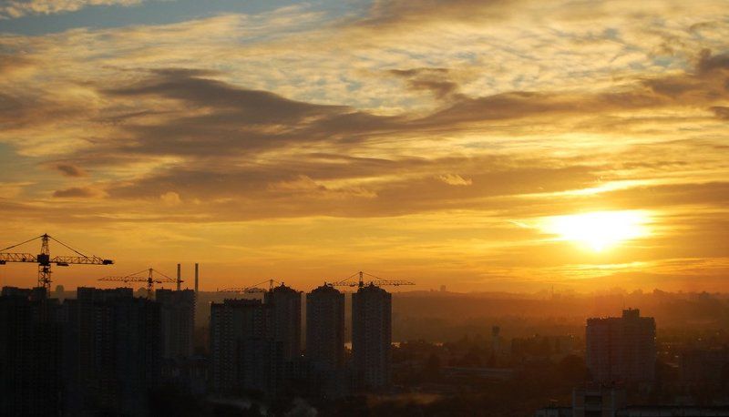 закат, киев оранжевое настроение    ;0) фото превью
