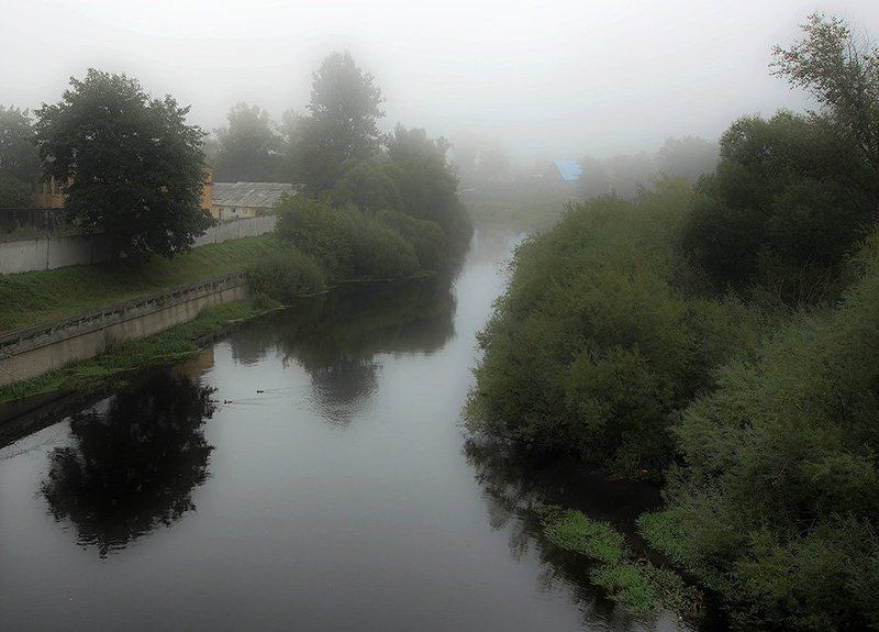 Ранняя осень. Река Луга. фото превью