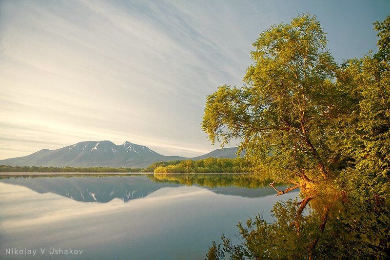 Камчатка озеро осень Осень фото превью