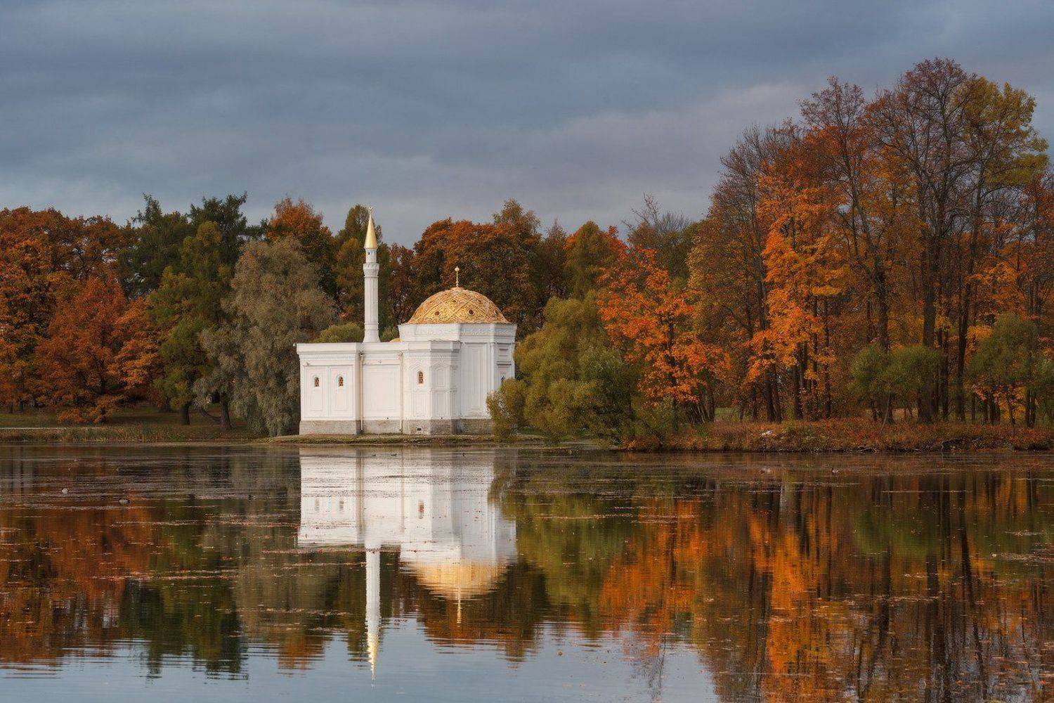 пушкин, царское, село, парк, александровский, осень, россия, Илья Штром
