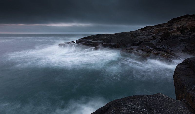 баренцево море, кольский п-ов, пейзаж, полярный день, природа Солнце встает поздней ночью... фото превью