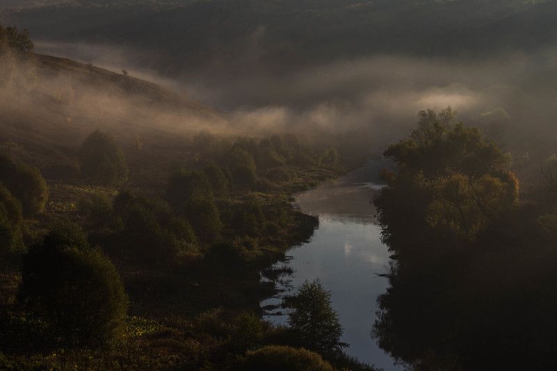 Рассвет на р. Осетр фото превью