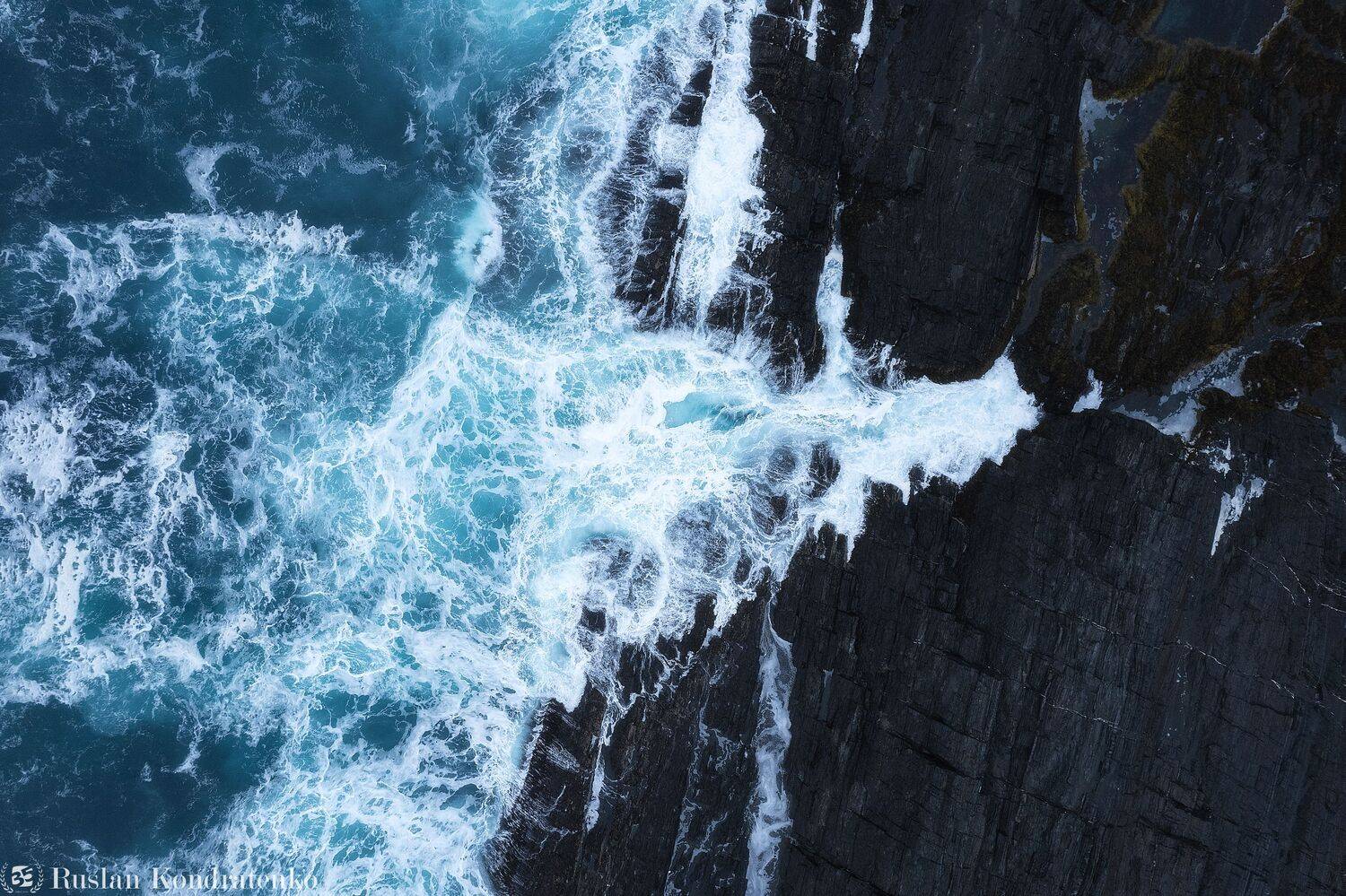 кольский полуостров, полуостров рыбачий, мы кекурский, скалы, баренцево море, океан, аэрофото, аэрофотография, Кондратенко Руслан