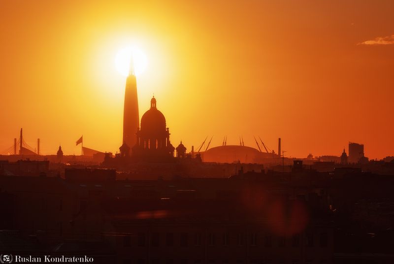 Закат над Санкт-Петербургом фото превью