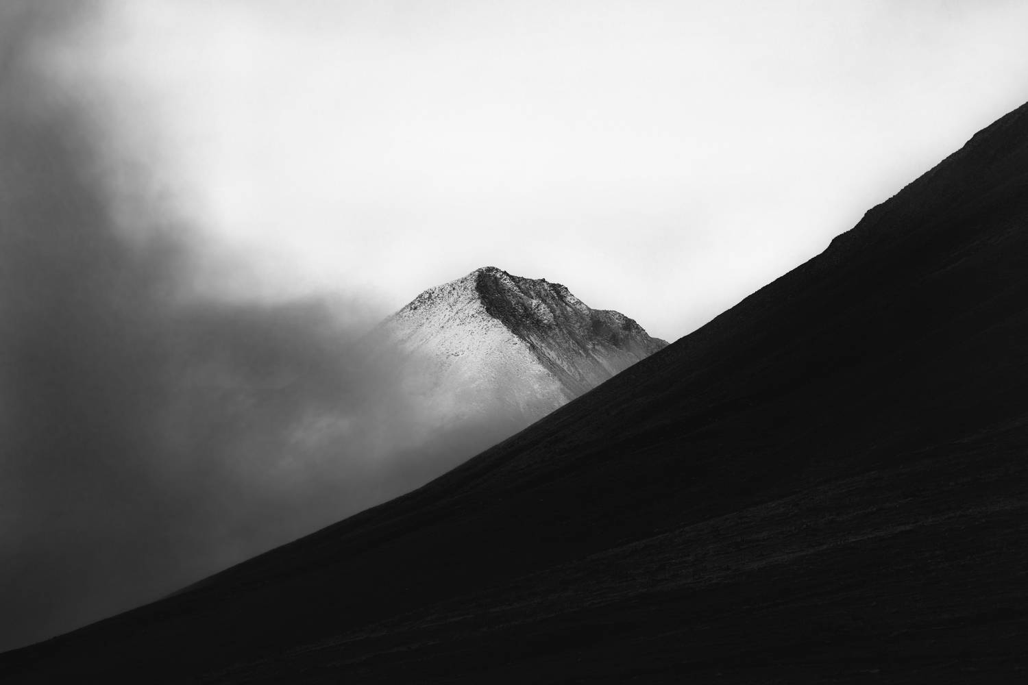 горы, грузия, черное-белое, пейзаж, Влад Рябинин
