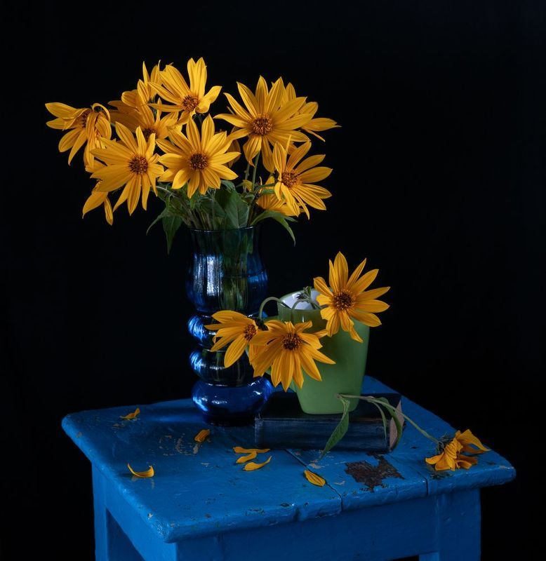 Осенние цветы фото превью