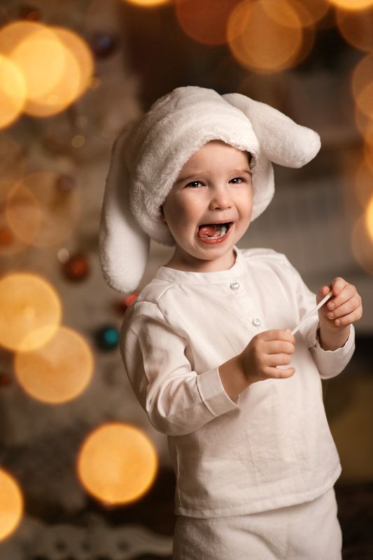 Новогодний зайчик фото превью