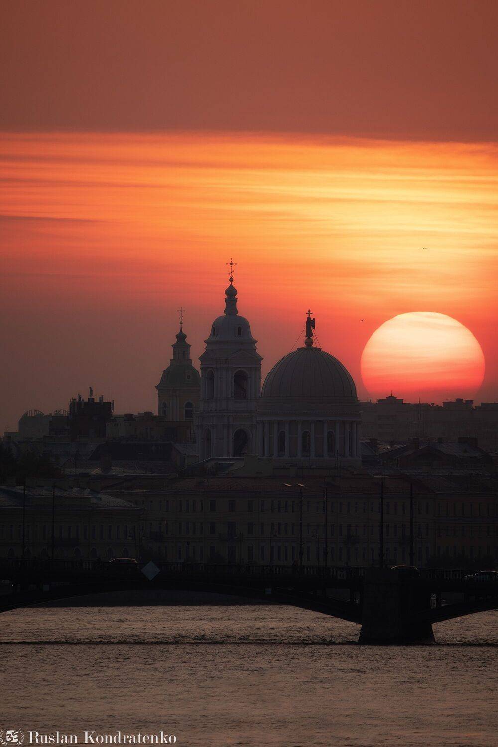 санкт-петербург, закат, прострел, екатерининская церковь, церковь, Кондратенко Руслан