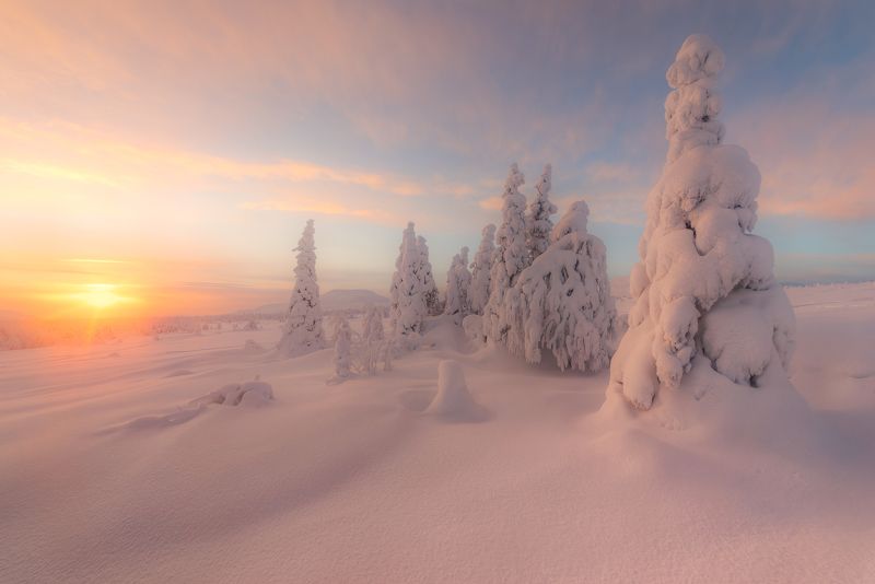 зима, уральские горы, гух Снежный плед фото превью