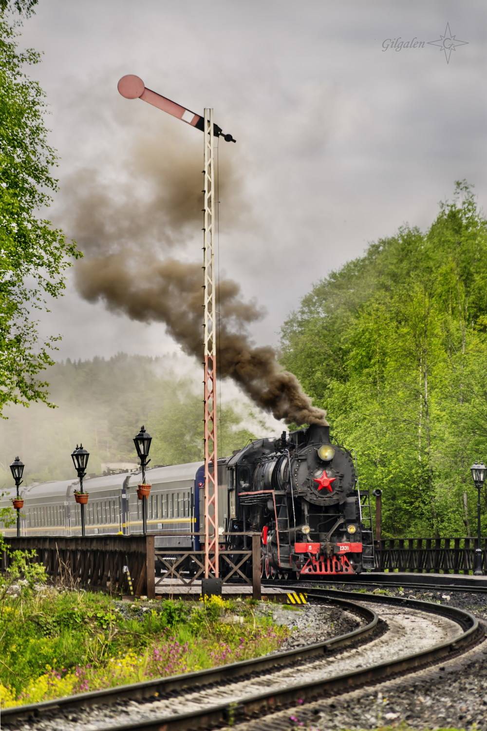 Паровоз Лебедянка Рускеала Сортавала,  Gilgalen
