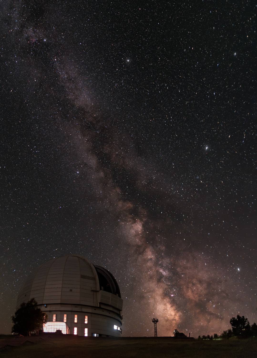ночь, обсерватория, млечный путь, звездное небо, бта, milky way, stars, night, starry night, observatory, Кудашкина Ксения