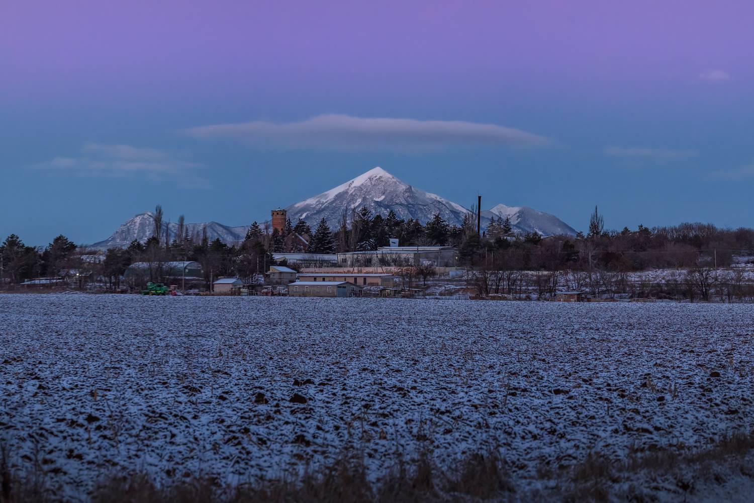 кавказ, горы, утро,  зима, снег, пятигорск, бештау, зимний рассвет, Zakharov Armen