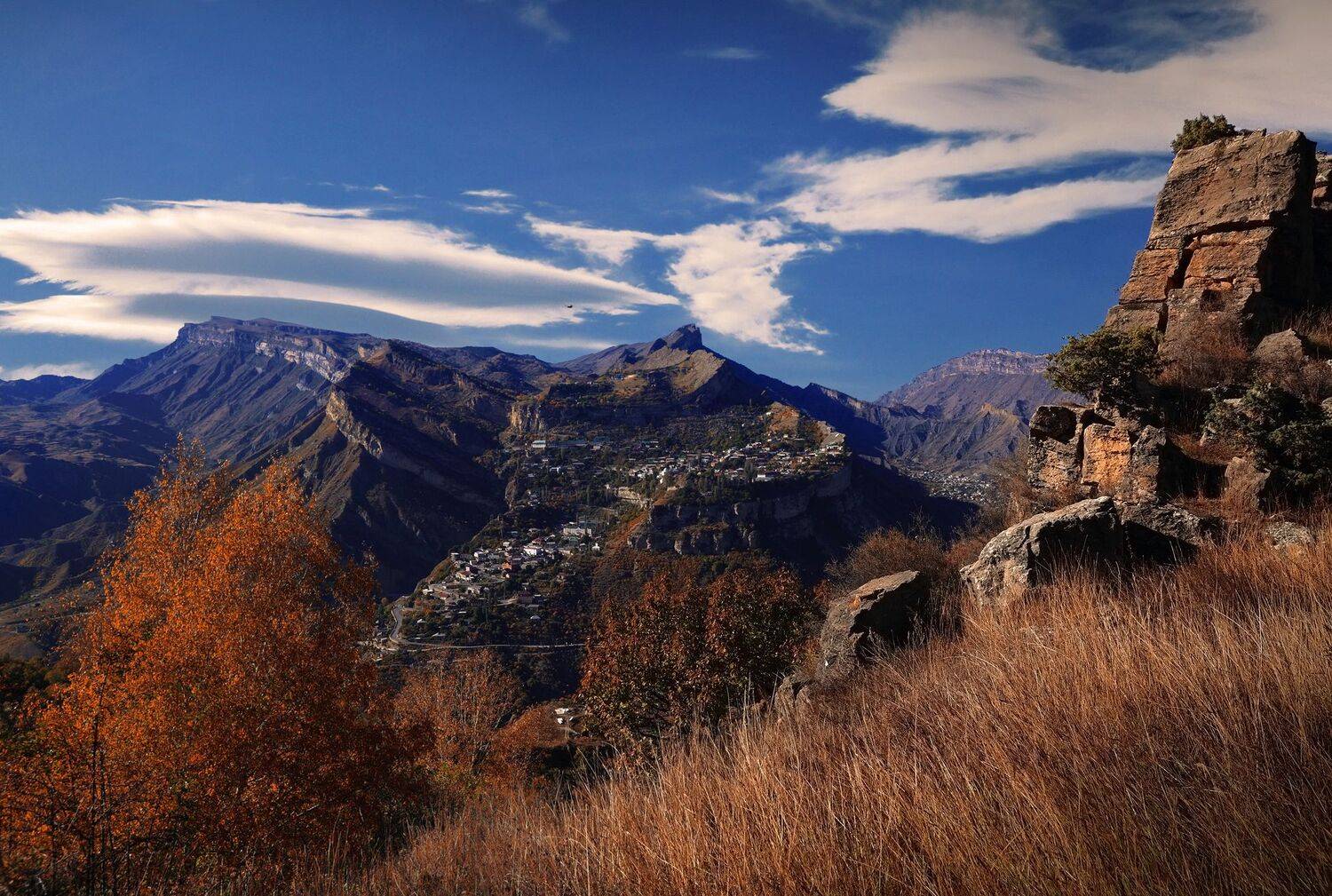 гуниб,аул,село,осень,горы,дагестан,пейзаж,, Magov Marat