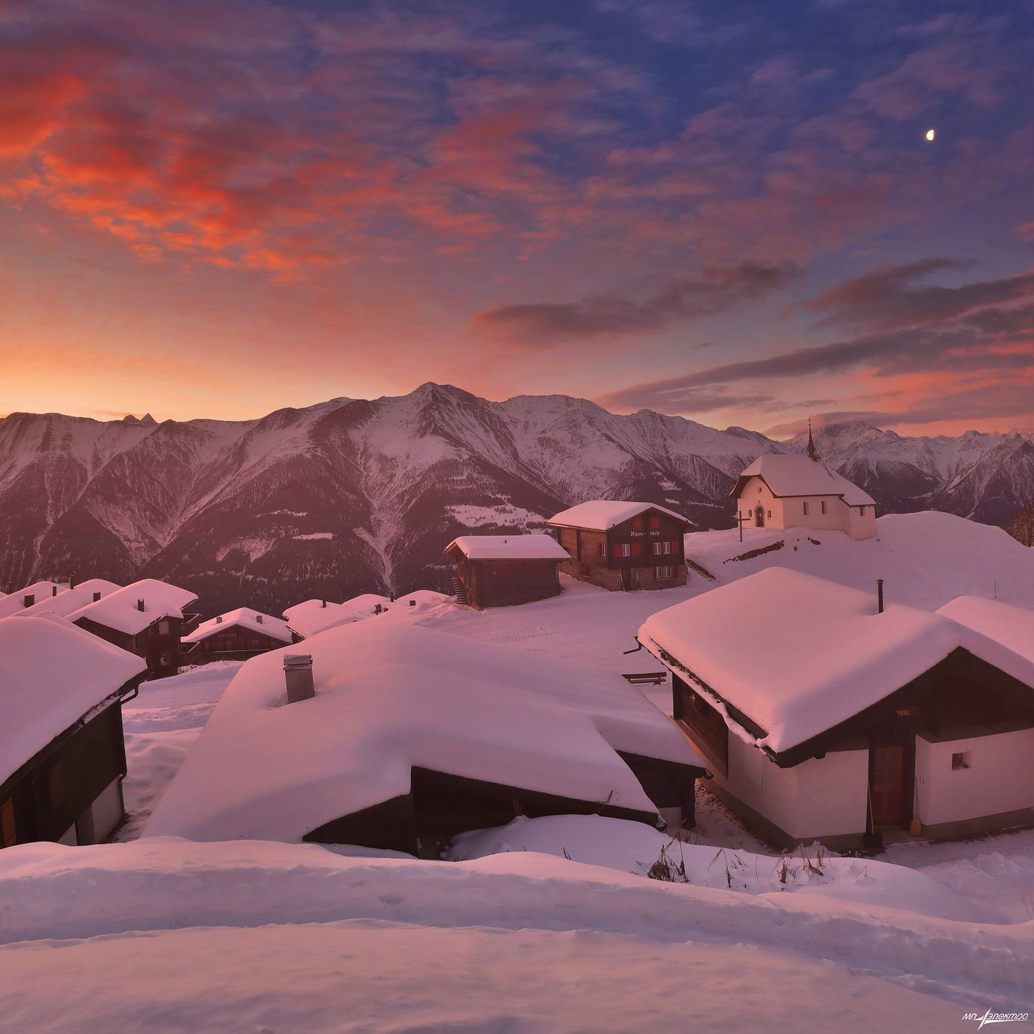 swiss,швейцария,зима,горы,bettmeralp, Матвеев Николай