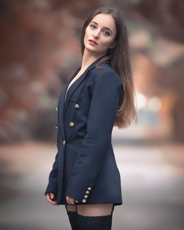 девушка, портрет,чулки Девушка фото превью
