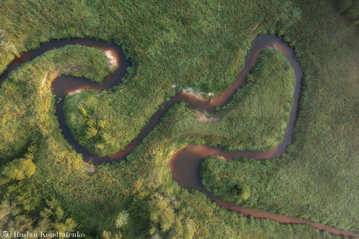 аэрофото, меандр, сарья, Кондратенко Руслан