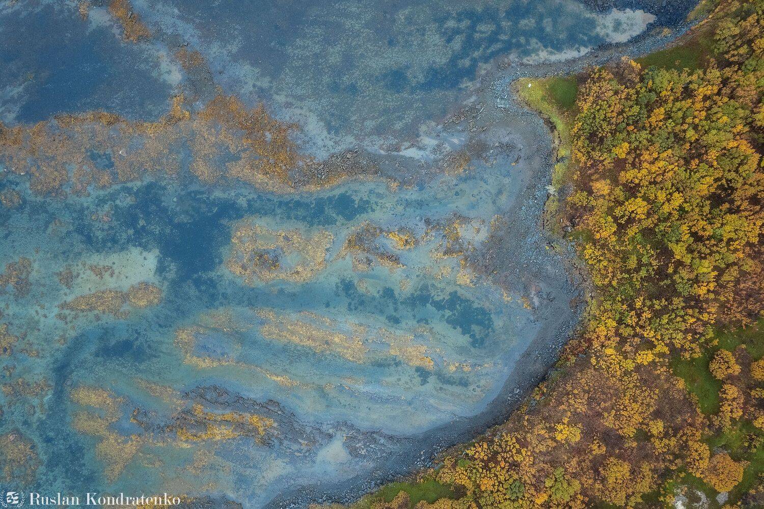 кольский полуостров, полуостров рыбачий, скалы, баренцево море, океан, аэрофото, аэрофотография, Кондратенко Руслан