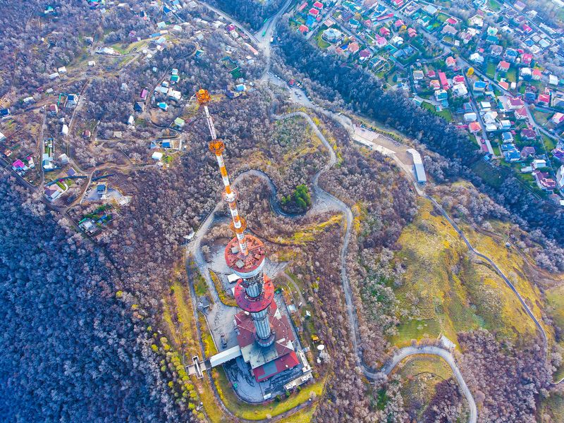 шаварёв, дрон, пейзаж, Телебашня Кок-Тобе фото превью